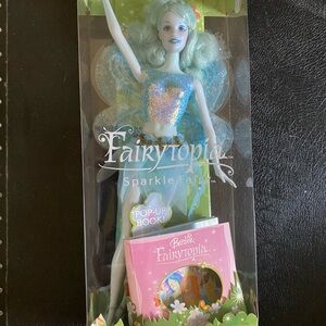 Barbie Fairytopia Sparkle Fairy Doll with Blue Outfit NIB